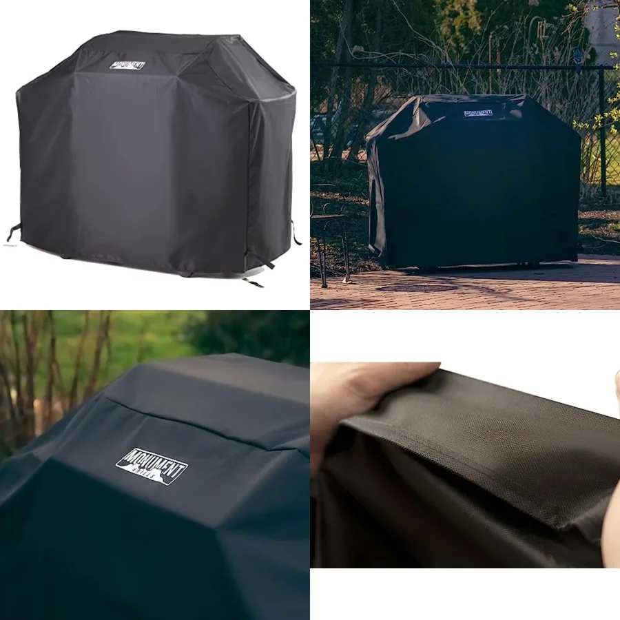 Monument Heavy Duty Gas BBQ Grill Cover, es for 4-Burner Mesa 400, 25392, 24633, 35633, 24367, 41847NG, M415BZ, SKU 98475
Monument Heavy Duty Gas BBQ Grill Cover, es for 4-Burner Mesa 400, 25392, 24633, 35633, 24367, 41847NG, M415BZ, SKU 98475