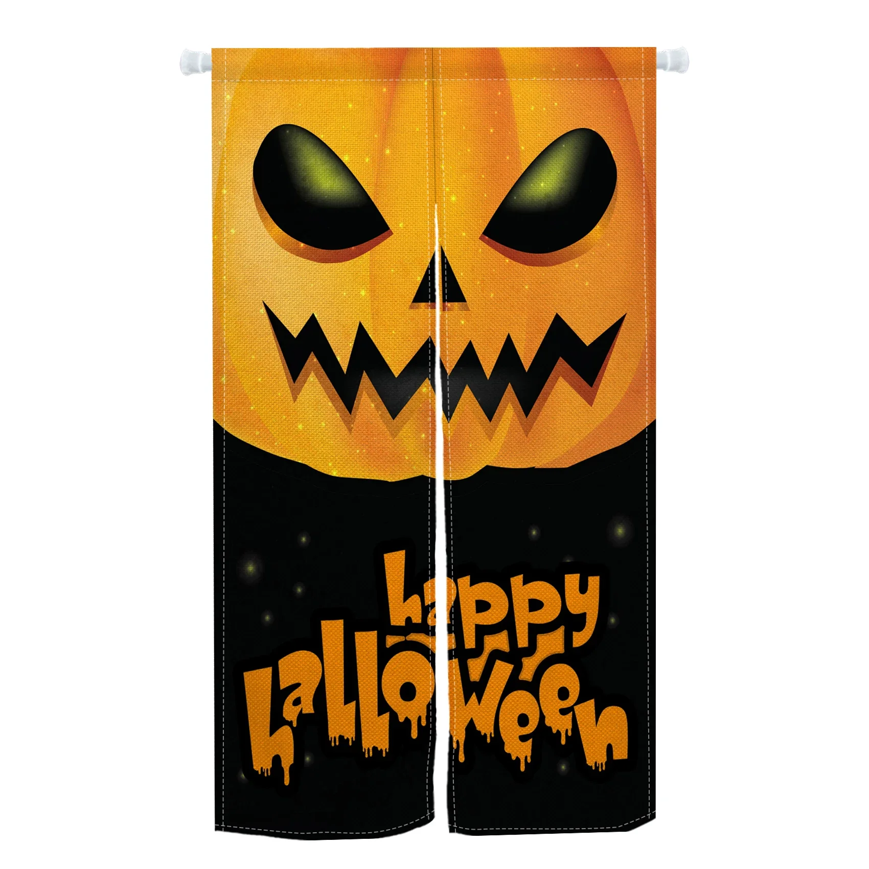 Halloween Japanese Style Doorway Curtains Horror Pumpkins Skull Ghost Witch Holiday Bedroom Entrance Half-Split Door Curtain 
Halloween Japanese Style Doorway Curtains Horror Pumpkins Skull Ghost Witch Holiday Bedroom Entrance Half-Split Door Curtain