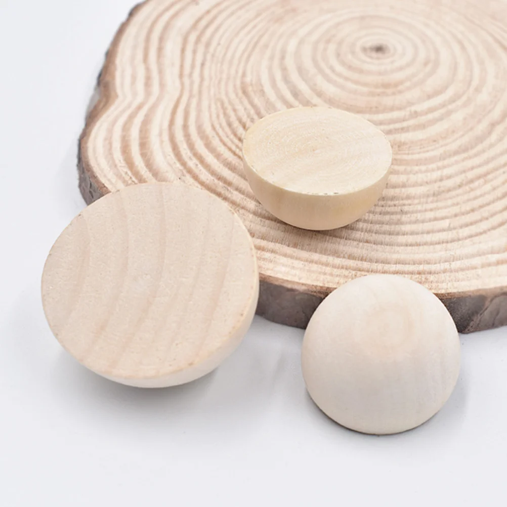 40Pcs Unfinished Wooden Hemispheres Half Balls DIY Carving Painting Creative Kids Graffiti Handmade Craft Decoration
40Pcs Unfinished Wooden Hemispheres Half Balls DIY Carving Painting Creative Kids Graffiti Handmade Craft Decoration