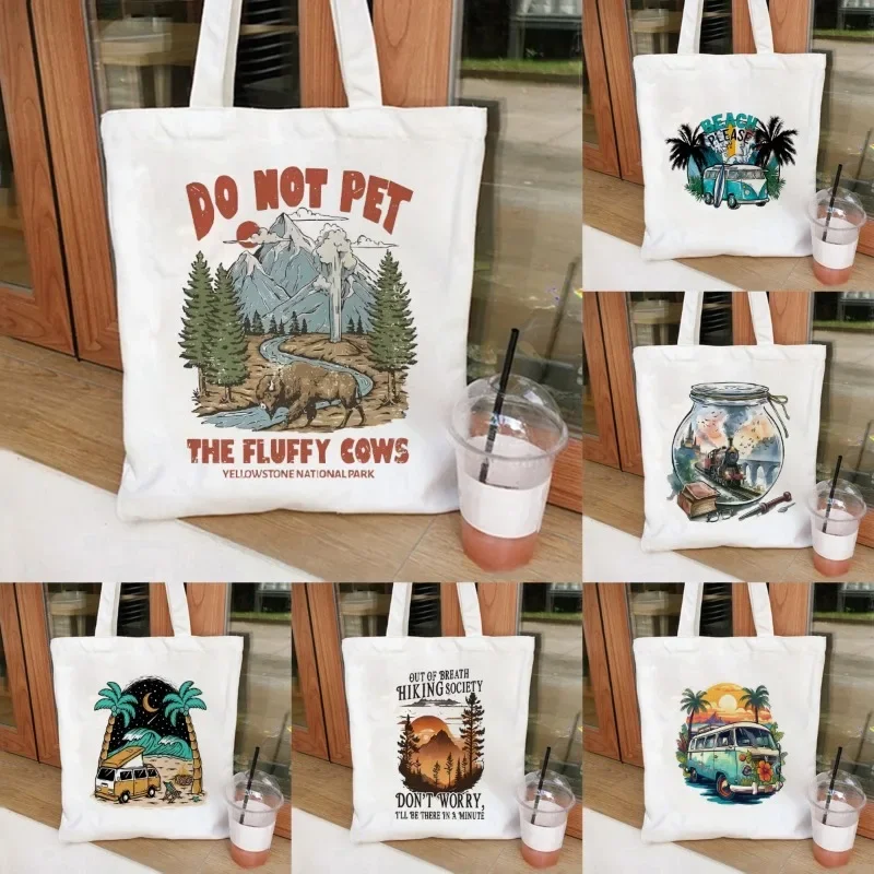 Seaside Steam Train Tote Canvas Bag with Large Capacity Durable Shopping and Cosmetic Carriers Eco-Friendly Shoulder Handbags
Seaside Steam Train Tote Canvas Bag with Large Capacity Durable Shopping and Cosmetic Carriers Eco-Friendly Shoulder Handbags