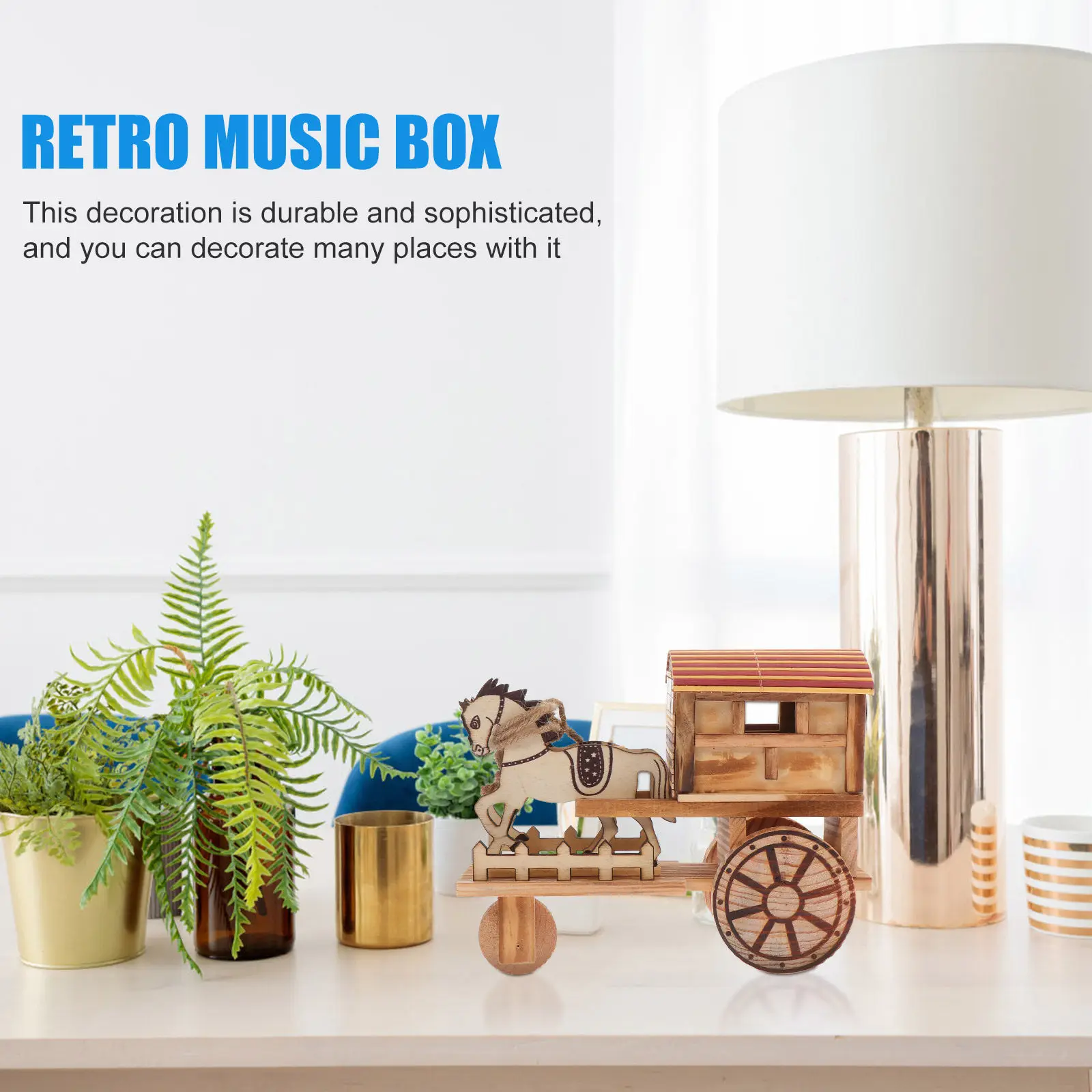 1Pcs Wooden Music Carriage Fine Crafted Exquisite Design Holiday Gift for Family Friends Children Musical Desktop
1Pcs Wooden Music Carriage Fine Crafted Exquisite Design Holiday Gift for Family Friends Children Musical Desktop