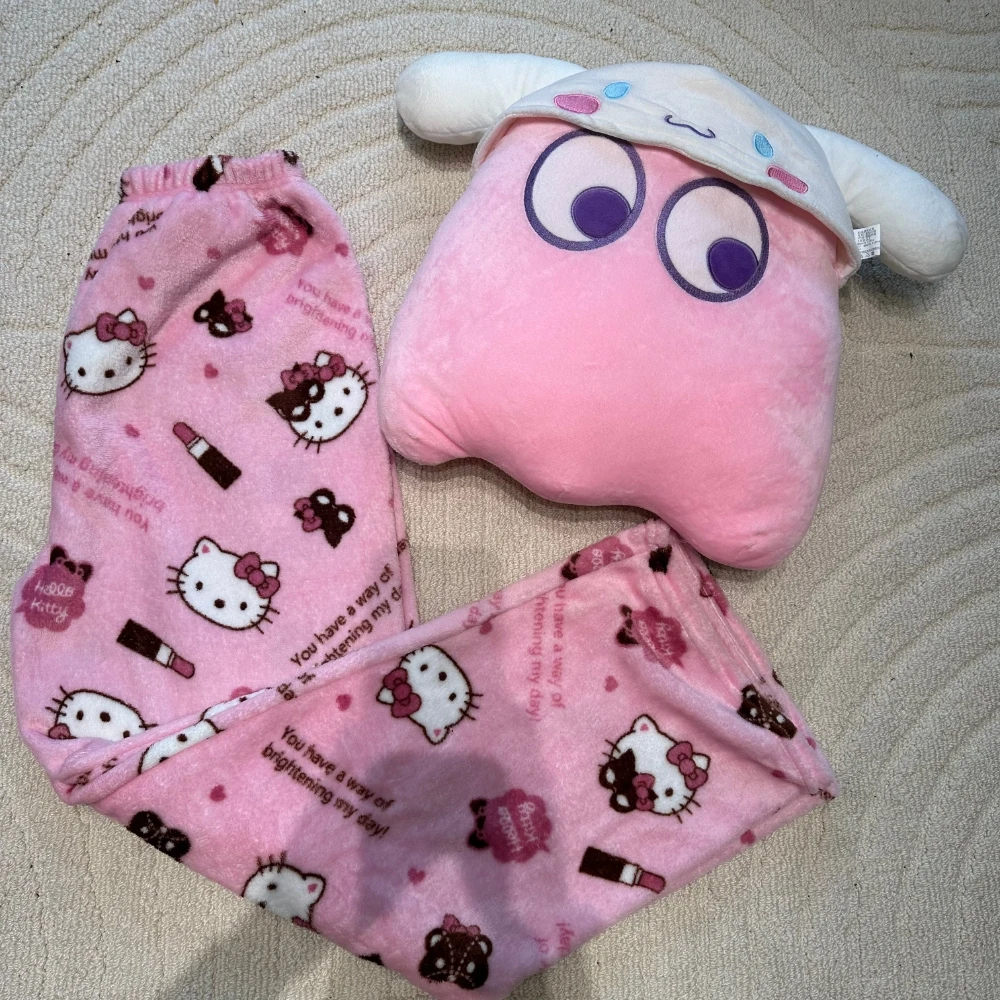 Lovely Hello Kitty Flannel Pajamas Cute Sanrio Pants Women Warm Woolen Cartoon Casual Home Pants Autumn Winter Fashion Trousers
Lovely Hello Kitty Flannel Pajamas Cute Sanrio Pants Women Warm Woolen Cartoon Casual Home Pants Autumn Winter Fashion Trousers