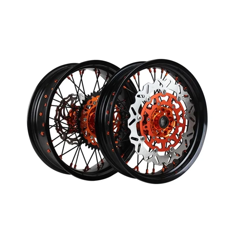 Original quality 17 inch supermoto wheel sets fit - EXC SXF 125/250/450 2003-2023
Original quality 17 inch supermoto wheel sets fit - EXC SXF 125/250/450 2003-2023