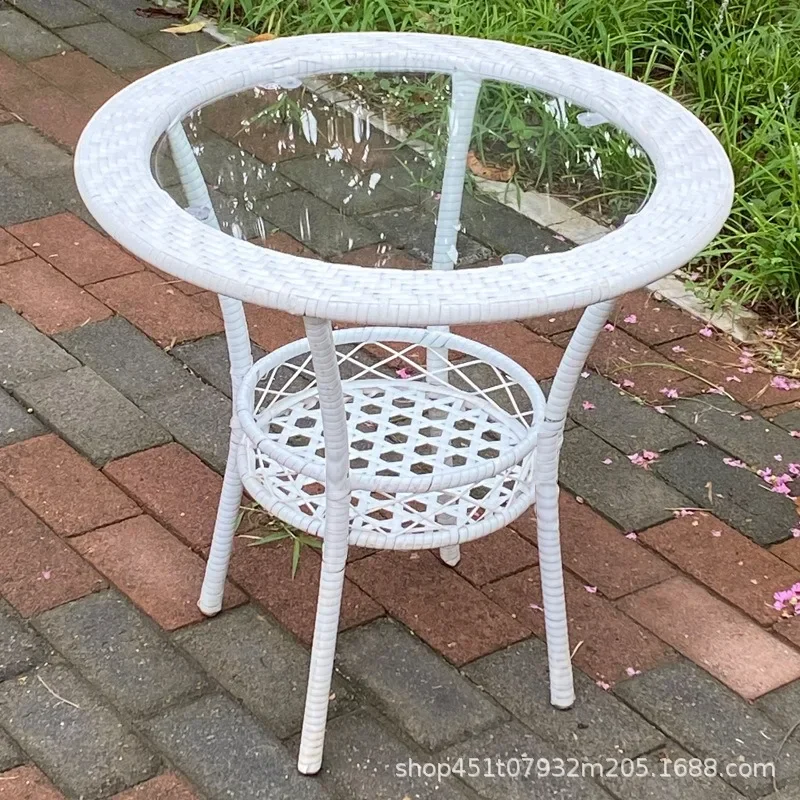 Rattan Coffee Table + Tempered Glass Round Simple Small Round Table Generous Table Rattan Leisure Chair Set Coffee Table
Rattan Coffee Table + Tempered Glass Round Simple Small Round Table Generous Table Rattan Leisure Chair Set Coffee Table