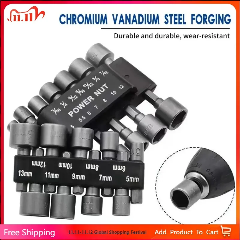 Powerful Socket Inner Hexagonal Wrench Hexagonal Handle Screwdriver Socket Extension Rod Pneumatic Screwdriver Insert Tool Set
Powerful Socket Inner Hexagonal Wrench Hexagonal Handle Screwdriver Socket Extension Rod Pneumatic Screwdriver Insert Tool Set
