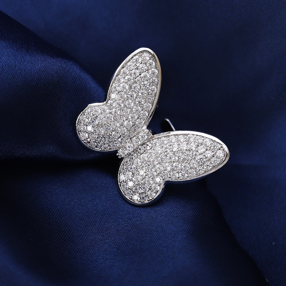 Classic Shiny Butterfly Open Ring Anniversary Women Gift Elegant Aaa Cubic Zirconia Party Jewelry Wholesale
Classic Shiny Butterfly Open Ring Anniversary Women Gift Elegant Aaa Cubic Zirconia Party Jewelry Wholesale
