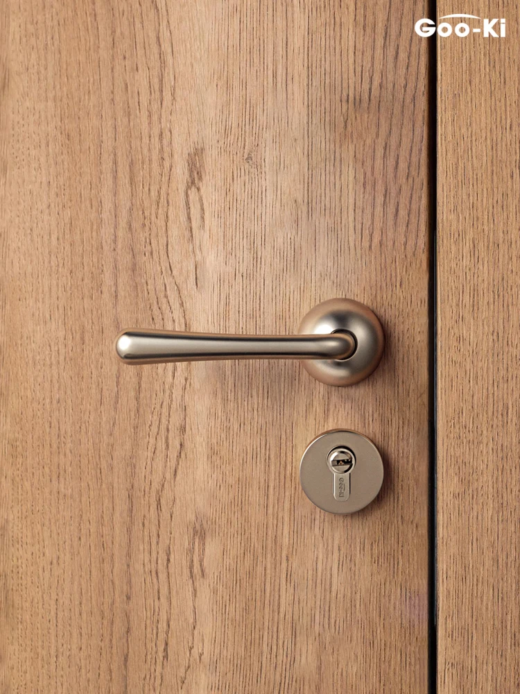 Goo-Ki Modern Matte Nickel Door Lock Handle Set High-end Indoor Mute Security Door Lock with Magnetic Lock Body for Bedroom
Goo-Ki Modern Matte Nickel Door Lock Handle Set High-end Indoor Mute Security Door Lock with Magnetic Lock Body for Bedroom