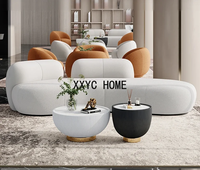 Light luxury hotel lobby rest area, living room sofa, beauty clubhouse reception sofa, coffee table
Light luxury hotel lobby rest area, living room sofa, beauty clubhouse reception sofa, coffee table