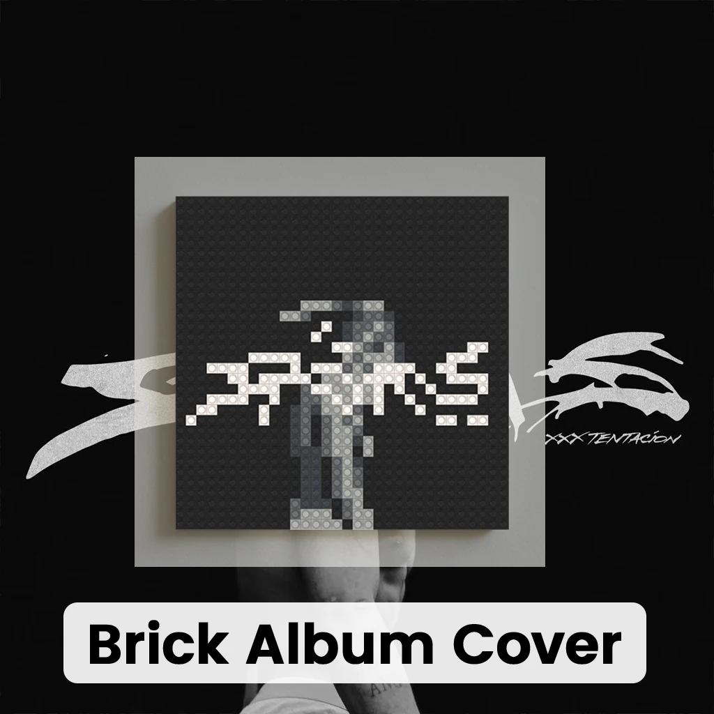 X-XXXTentacion Trap Rap Album Cover Pixel Brick Mosaic Artwork Modern Interior Living Room Wall Decoration
X-XXXTentacion Trap Rap Album Cover Pixel Brick Mosaic Artwork Modern Interior Living Room Wall Decoration