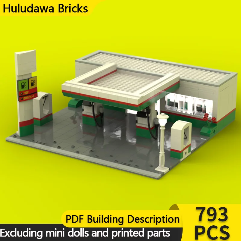 City Street View Model MOC Building Brick Gas Station Center Modular Technology Children Holiday Gifts Assemble Toys Suit
City Street View Model MOC Building Brick Gas Station Center Modular Technology Children Holiday Gifts Assemble Toys Suit