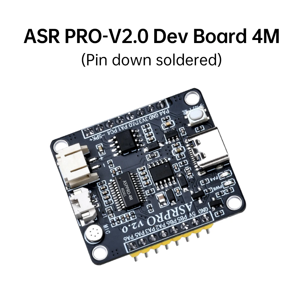 ASRPRO 2.0 voice module ASR PRO-V2.0 development board 2MB/4MB Offline intelligent voice recognition module core board
ASRPRO 2.0 voice module ASR PRO-V2.0 development board 2MB/4MB Offline intelligent voice recognition module core board