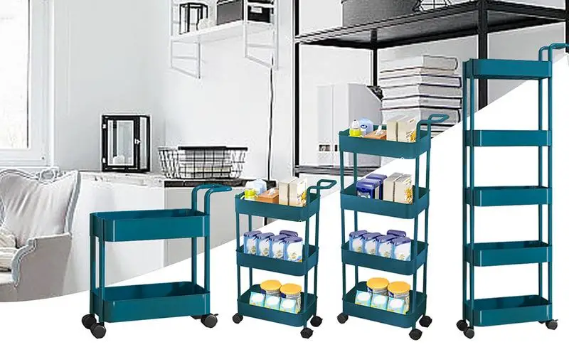 Utility Cart on Wheels creative large capacity storage cart reuseable space saving snacks books storage trolley with casters
Utility Cart on Wheels creative large capacity storage cart reuseable space saving snacks books storage trolley with casters