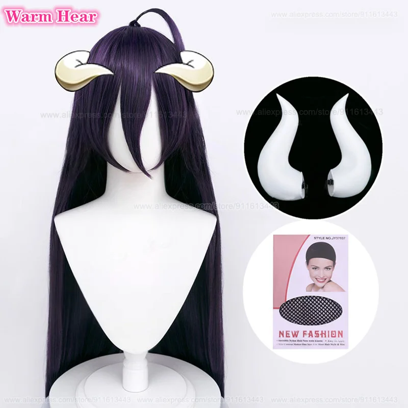 High Quality Albedo Synthetic Hair Anime Long 100cm Dark Purple Black Cosplay Wig Heat Resistant Hair Party Woman Wigs + Wig Cap
High Quality Albedo Synthetic Hair Anime Long 100cm Dark Purple Black Cosplay Wig Heat Resistant Hair Party Woman Wigs + Wig Cap