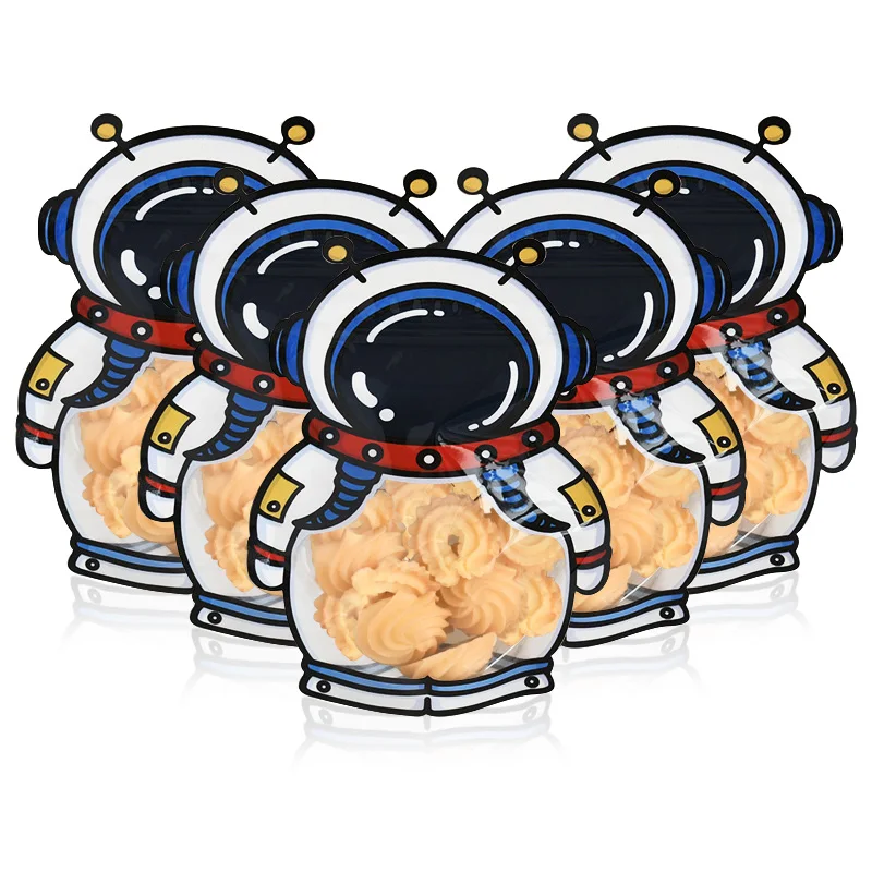 10pcs Astronaut Gift Bag Self Sealing Snack Candy Cookie Packaging Bag Kids Birthday Favors for guest Outer Space Party Supplies
10pcs Astronaut Gift Bag Self Sealing Snack Candy Cookie Packaging Bag Kids Birthday Favors for guest Outer Space Party Supplies