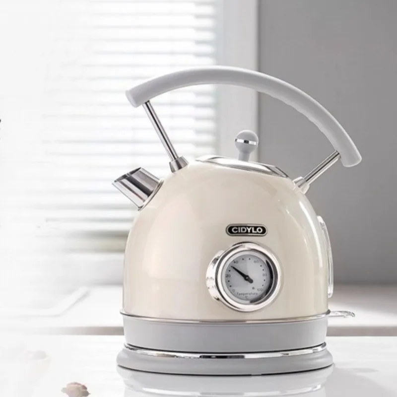 Бесшумные электрические чайники из нержавеющей стали 304, емкость 220 В, 1,8 л, домашний чайник с автоматическим отключением, электрический ретро чайник для заваривания чая
Бесшумные электрические чайники из нержавеющей стали 304, емкость 220 В, 1,8 л, домашний чайник с автоматическим отключением, электрический ретро чайник для заваривания чая
