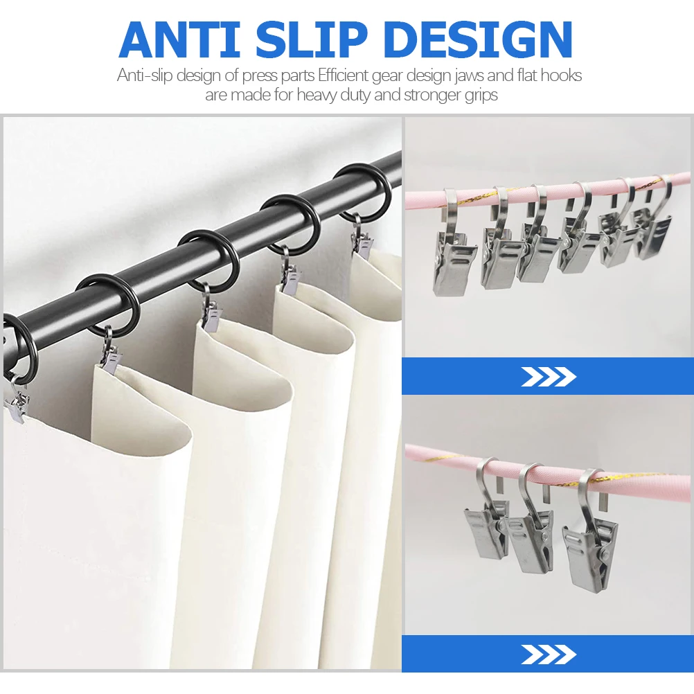 100 Pcs Curtain Hook Clip Hanging Hanger Clips Small Hooks Window Decorative with
100 Pcs Curtain Hook Clip Hanging Hanger Clips Small Hooks Window Decorative with