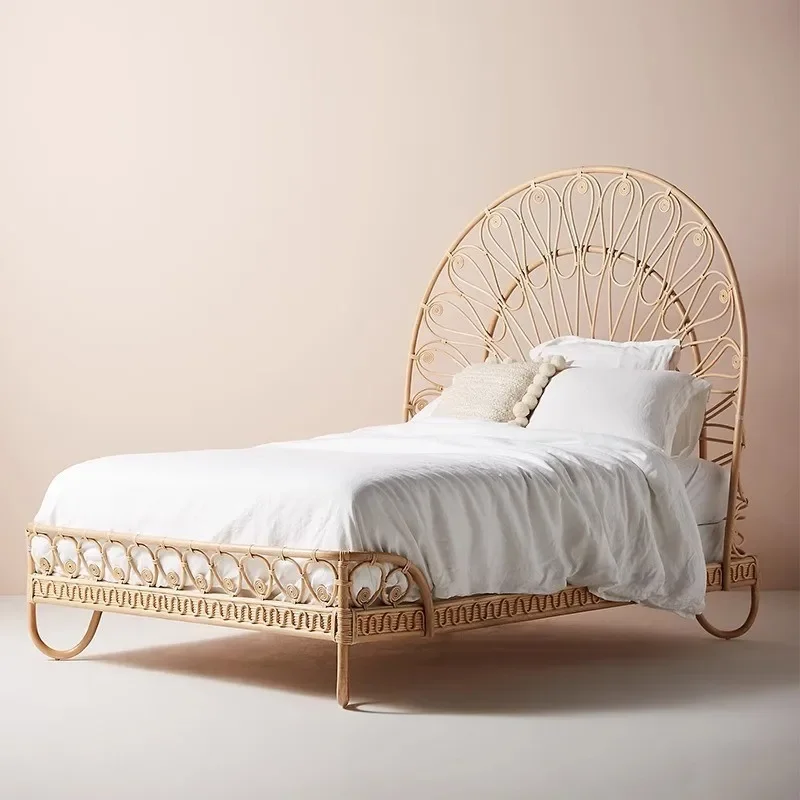 Rattan bed, furniture, master bedroom home, bed and breakfast, hotel, rattan art, double bed
Rattan bed, furniture, master bedroom home, bed and breakfast, hotel, rattan art, double bed