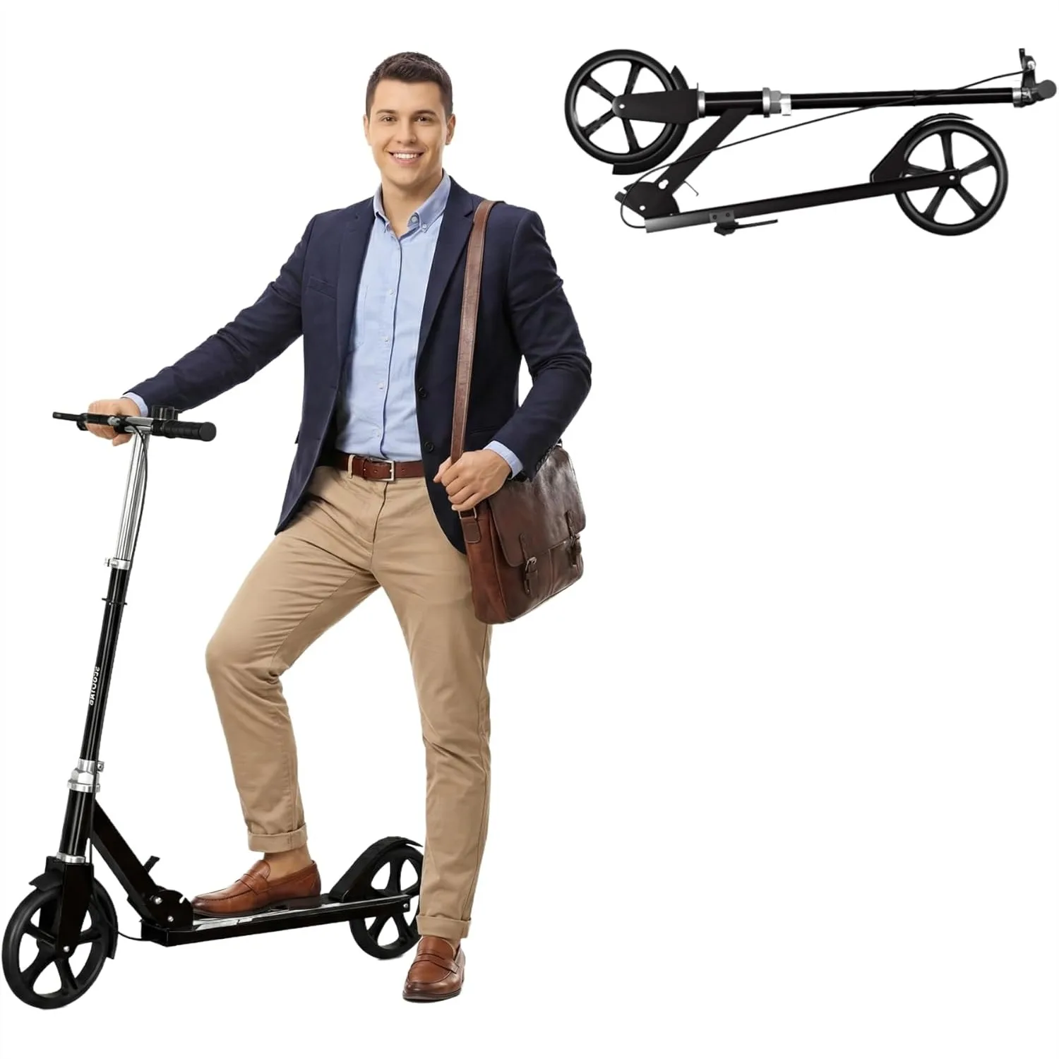 Foldable Kick Scooter for Kids Teens Adults with 8" Wheels, Hand Brake & Adjustable Height
Foldable Kick Scooter for Kids Teens Adults with 8" Wheels, Hand Brake & Adjustable Height