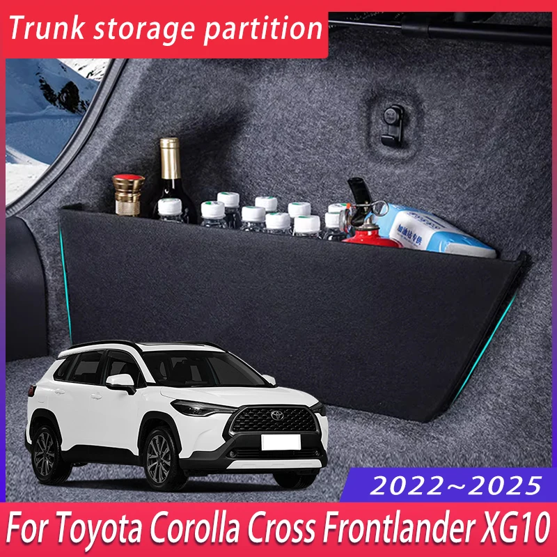 Для Toyota Corolla Cross Frontlander XG10 2022 ~ 2025 перегородка для хранения багажника, многофункциональный ящик для хранения, аксессуары для салона автомобиля
Для Toyota Corolla Cross Frontlander XG10 2022 ~ 2025 перегородка для хранения багажника, многофункциональный ящик для хранения, аксессуары для салона автомобиля