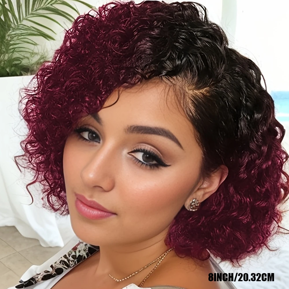 13x4 Lace Front Human Hair Wig Deep Wave Curly Bob Wig for Short Hair Wig Stylish Hair 180% Density 8 Inch
13x4 Lace Front Human Hair Wig Deep Wave Curly Bob Wig for Short Hair Wig Stylish Hair 180% Density 8 Inch