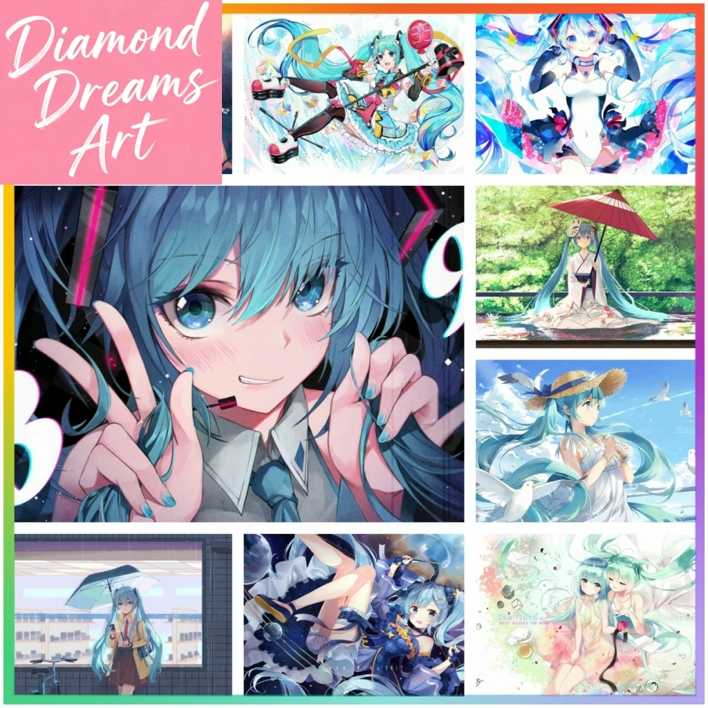 Hatsune Miku Anime Virtual Singer Artificial Mosaic Diamond Painting Bathroom Hanging Decor Cross Stitch Embroidery 5D DIY Art,
Hatsune Miku Anime Virtual Singer Artificial Mosaic Diamond Painting Bathroom Hanging Decor Cross Stitch Embroidery 5D DIY Art,