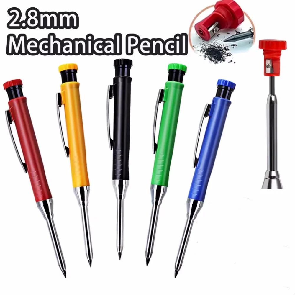 Metal Solid Carpenter Pencils with Sharpener Carpenter 2.8mm Solid Mechanical Pencils Marking tools Construction/Carpenters
Metal Solid Carpenter Pencils with Sharpener Carpenter 2.8mm Solid Mechanical Pencils Marking tools Construction/Carpenters