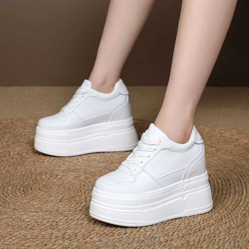 New Spring Autumn Arrival Women's White Shoes 12cm Invisible WedgeThick Sole Slimming for Petite Ladies Big Size Casual Shoes
New Spring Autumn Arrival Women's White Shoes 12cm Invisible WedgeThick Sole Slimming for Petite Ladies Big Size Casual Shoes