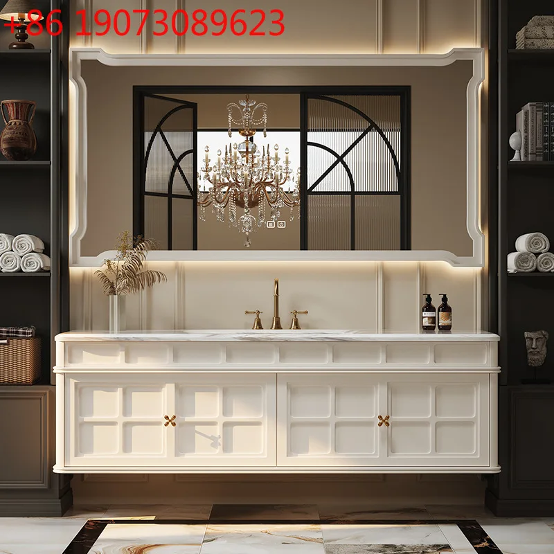 Oak French Retro Bathroom Cabinet Combination Toilet Wash Table
Oak French Retro Bathroom Cabinet Combination Toilet Wash Table