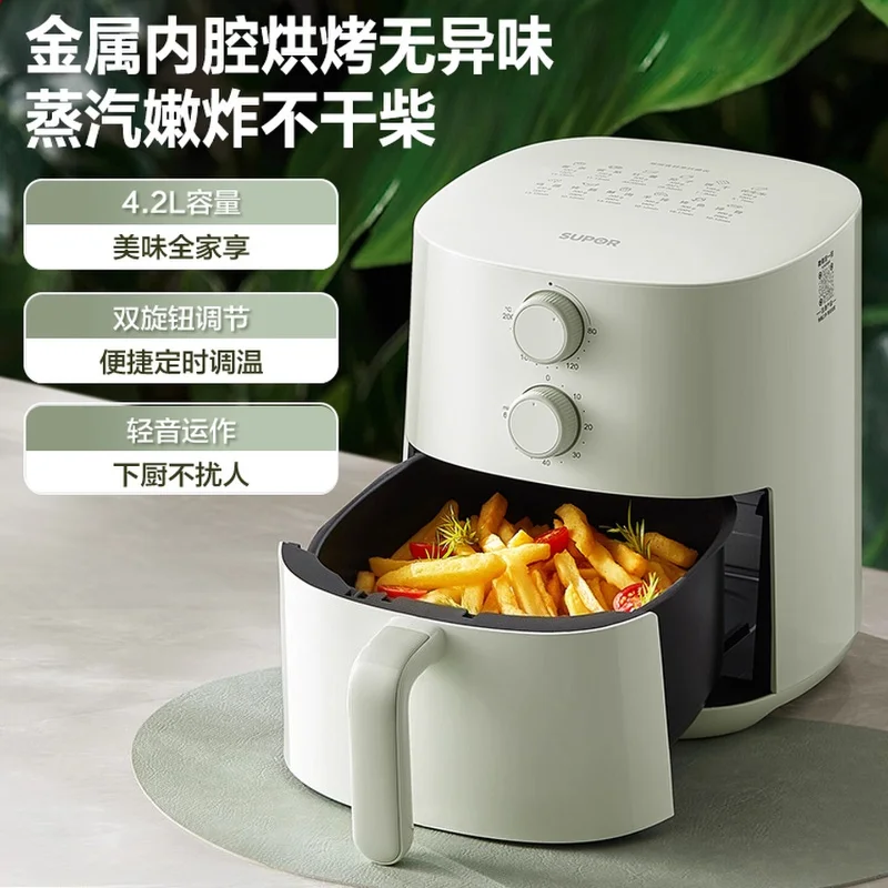Домашняя фритюрница большой емкости, многофункциональная электрическая машина для приготовления пищи, функция пары без откидывания для здорового приготовления пищи
Домашняя фритюрница большой емкости, многофункциональная электрическая машина для приготовления пищи, функция пары без откидывания для здорового приготовления пищи