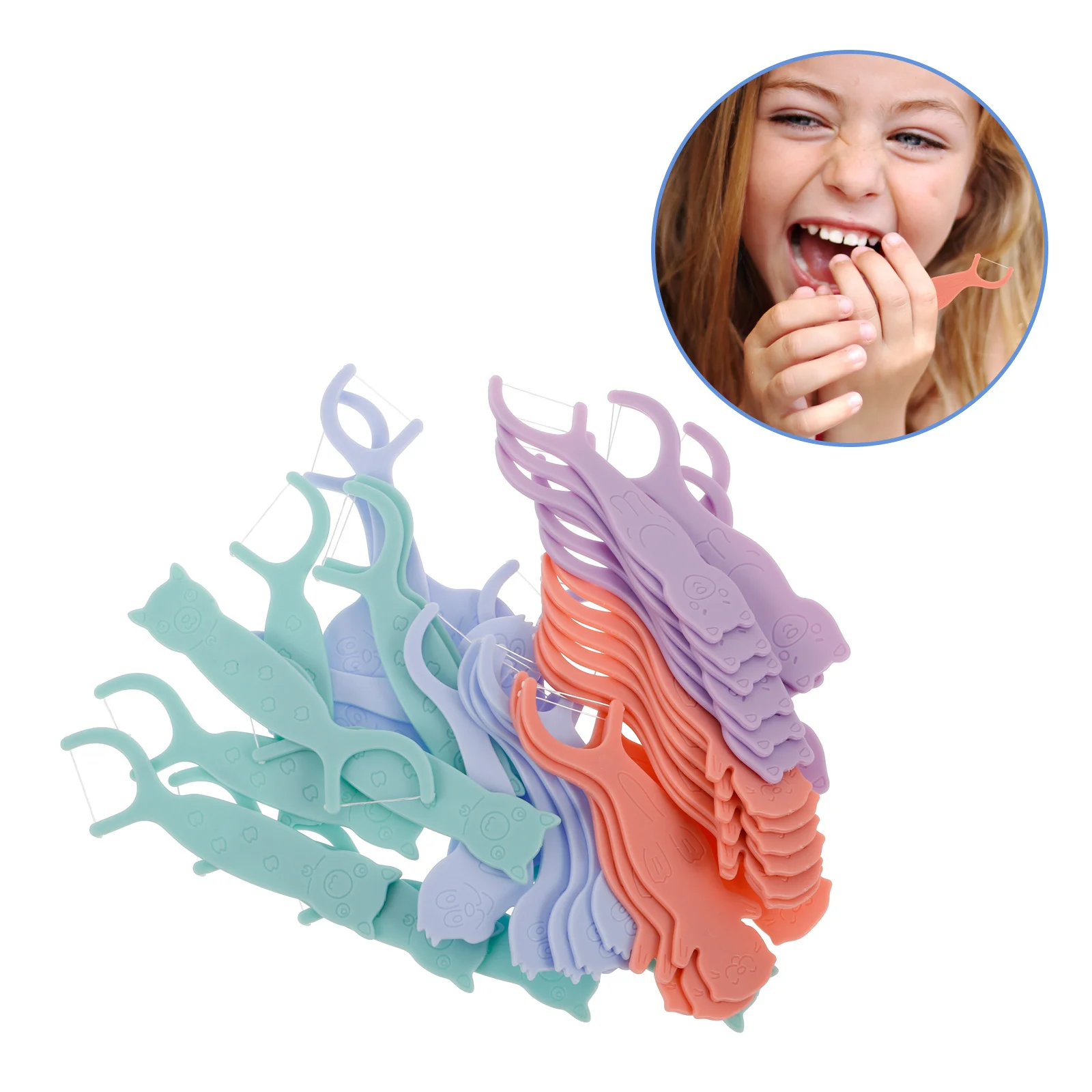 40Pcs Kids Floss Picks Colorful Ocean Animals Portable Travel Tooth Flossers Safe Soft Floss for Children Oral Care 
40Pcs Kids Floss Picks Colorful Ocean Animals Portable Travel Tooth Flossers Safe Soft Floss for Children Oral Care