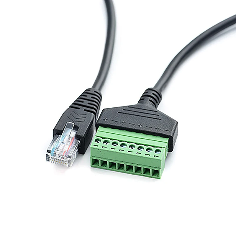 1Pc RJ45 To 8 Pin Screw Terminal Network Extension Cable Converter Adapter
1Pc RJ45 To 8 Pin Screw Terminal Network Extension Cable Converter Adapter