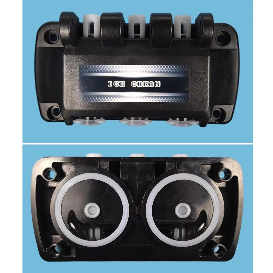 1 Set Discharge Block Front Panel Nozzle Valve Door For YKF Soft Serve Ice Cream Machines With 3 Valve Rods 3 Modling Caps
1 Set Discharge Block Front Panel Nozzle Valve Door For YKF Soft Serve Ice Cream Machines With 3 Valve Rods 3 Modling Caps