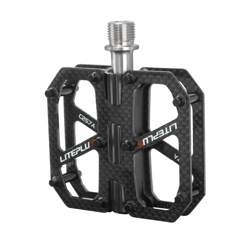 Liteplus Carbon Fiber Bicycle Pedals Lightweight Titanium Shaft Foldable BMX/Cruiser Road Mountain Bike Bearing Pedal De vice
Liteplus Carbon Fiber Bicycle Pedals Lightweight Titanium Shaft Foldable BMX/Cruiser Road Mountain Bike Bearing Pedal De vice