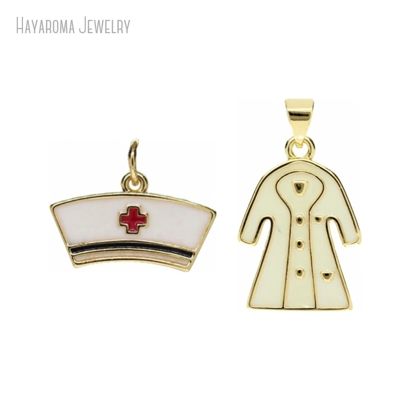 10Pcs Jewelry Enamel Nurse Uniform Gold Color Copper Wholesale Pendant Metal Charms
10Pcs Jewelry Enamel Nurse Uniform Gold Color Copper Wholesale Pendant Metal Charms