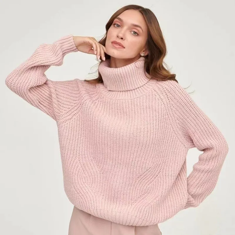 Fashion New Women Fall Winter High Neck Thick Knitted Pullover Office Lady Casual Loose Sweater Outwear Girl Party Gift SW65
Fashion New Women Fall Winter High Neck Thick Knitted Pullover Office Lady Casual Loose Sweater Outwear Girl Party Gift SW65