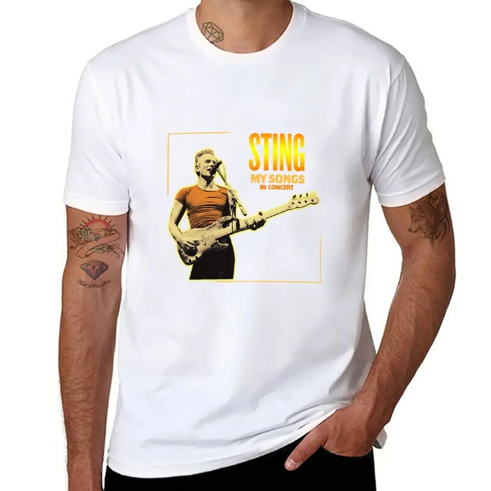 NEW STING TOUR - MY SONG TOUR T-Shirt summer top boys whites Aesthetic clothing fitted t shirts for men
NEW STING TOUR - MY SONG TOUR T-Shirt summer top boys whites Aesthetic clothing fitted t shirts for men