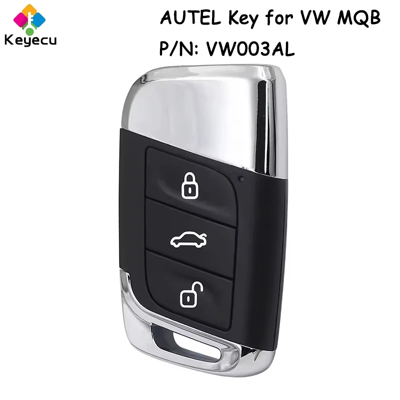 AUTEL VW003AL Universal Smart Remote Key for Volkswagen MQB Fob 3 Buttons 315MHz / 433MHz Work With KM100 IM508 IM608 KM1
AUTEL VW003AL Universal Smart Remote Key for Volkswagen MQB Fob 3 Buttons 315MHz / 433MHz Work With KM100 IM508 IM608 KM1
