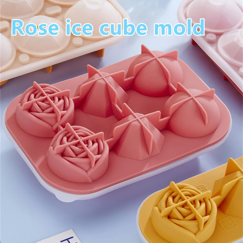 Silicone Ice Mold Icecube Maker Chocolate Mousse Mold DIY Whiskey Ice Hockey Easy-Release Rose Shape Ice Cube Molds Kitchen Tool
Silicone Ice Mold Icecube Maker Chocolate Mousse Mold DIY Whiskey Ice Hockey Easy-Release Rose Shape Ice Cube Molds Kitchen Tool