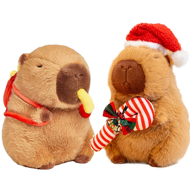22-25cm Xmas Capybara Plushies Kawaii Kapibara with Chips Backpack Scarf Candy Cane Decor Soft Plush Toy Christmas Gift
22-25cm Xmas Capybara Plushies Kawaii Kapibara with Chips Backpack Scarf Candy Cane Decor Soft Plush Toy Christmas Gift