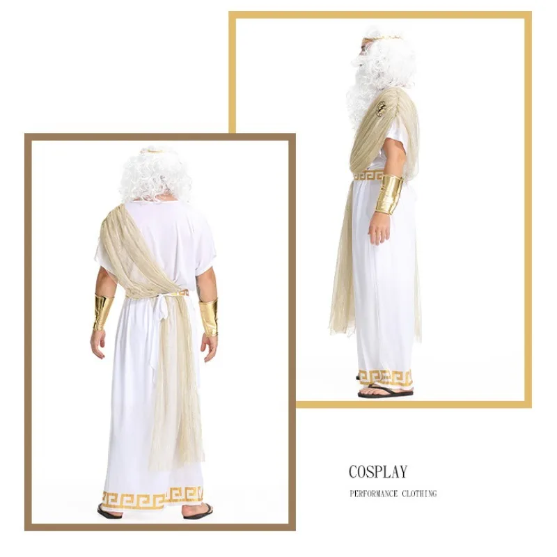 Men's Zeus Olympus King Greek Mythology Halloween Costume - Robe for Stage Performances
Men's Zeus Olympus King Greek Mythology Halloween Costume - Robe for Stage Performances