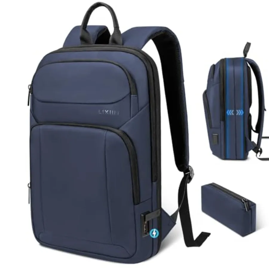 Backpack for Men Slim and Expandable Travel Laptop Backpack with USB Charging Port Water Resistant Anti-Theft Business Backpack
Backpack for Men Slim and Expandable Travel Laptop Backpack with USB Charging Port Water Resistant Anti-Theft Business Backpack