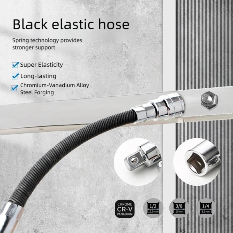 Electric Wrench Adapter Soft Shaft Fast Ratcheting Wrench Hand Spring Extension Rod Rod Sleeve Extension Rod M4YD
Electric Wrench Adapter Soft Shaft Fast Ratcheting Wrench Hand Spring Extension Rod Rod Sleeve Extension Rod M4YD