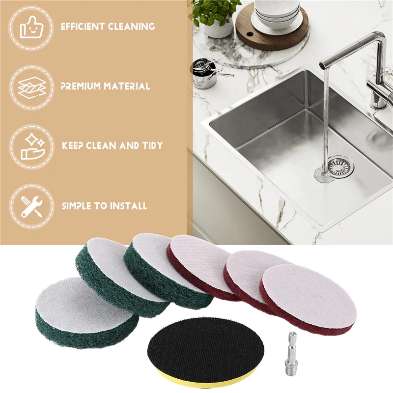 【NEW】Drill Power Brush Tile Scrubber Scouring Pads Cleaning Kit, Heavy Duty Household Cleaning Tool (Drill NOT Included)
【NEW】Drill Power Brush Tile Scrubber Scouring Pads Cleaning Kit, Heavy Duty Household Cleaning Tool (Drill NOT Included)