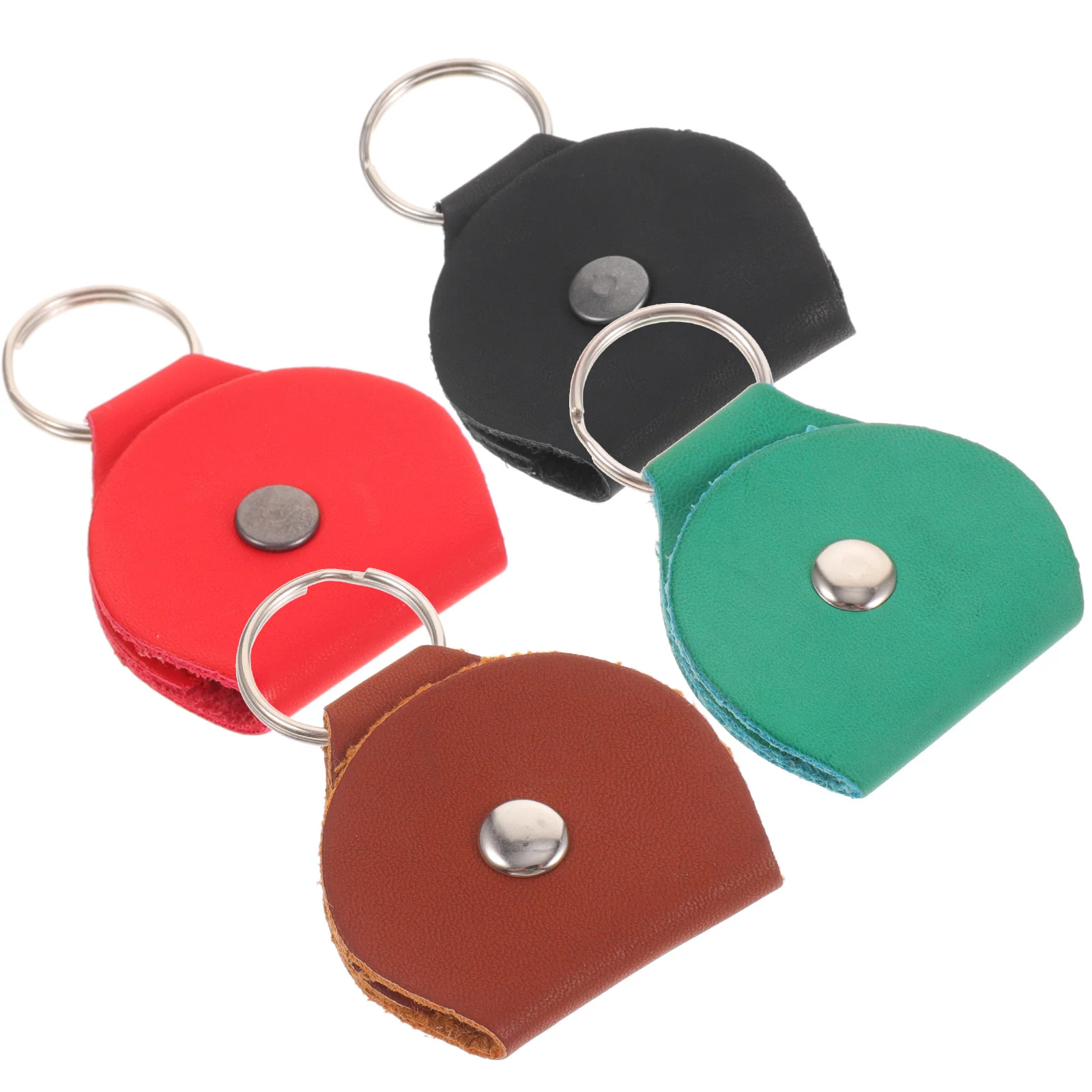 4Pcs Guitar Pick Holder Bag PU Durable Portable Keyring Design Guitar Plectrum Storage Case with Scratch Protection
4Pcs Guitar Pick Holder Bag PU Durable Portable Keyring Design Guitar Plectrum Storage Case with Scratch Protection
