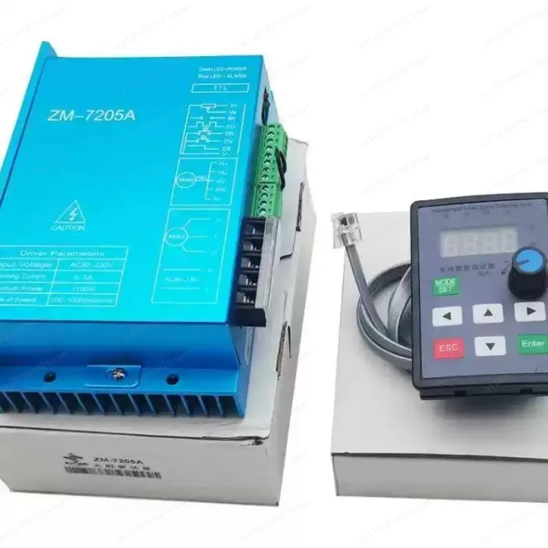 Z-M-7205-A 310V DC Brushless Motor Driver – Input AC 220V, Max 5A, 1100W BLDC with Handheld Intelligent Setting Unit
Z-M-7205-A 310V DC Brushless Motor Driver – Input AC 220V, Max 5A, 1100W BLDC with Handheld Intelligent Setting Unit