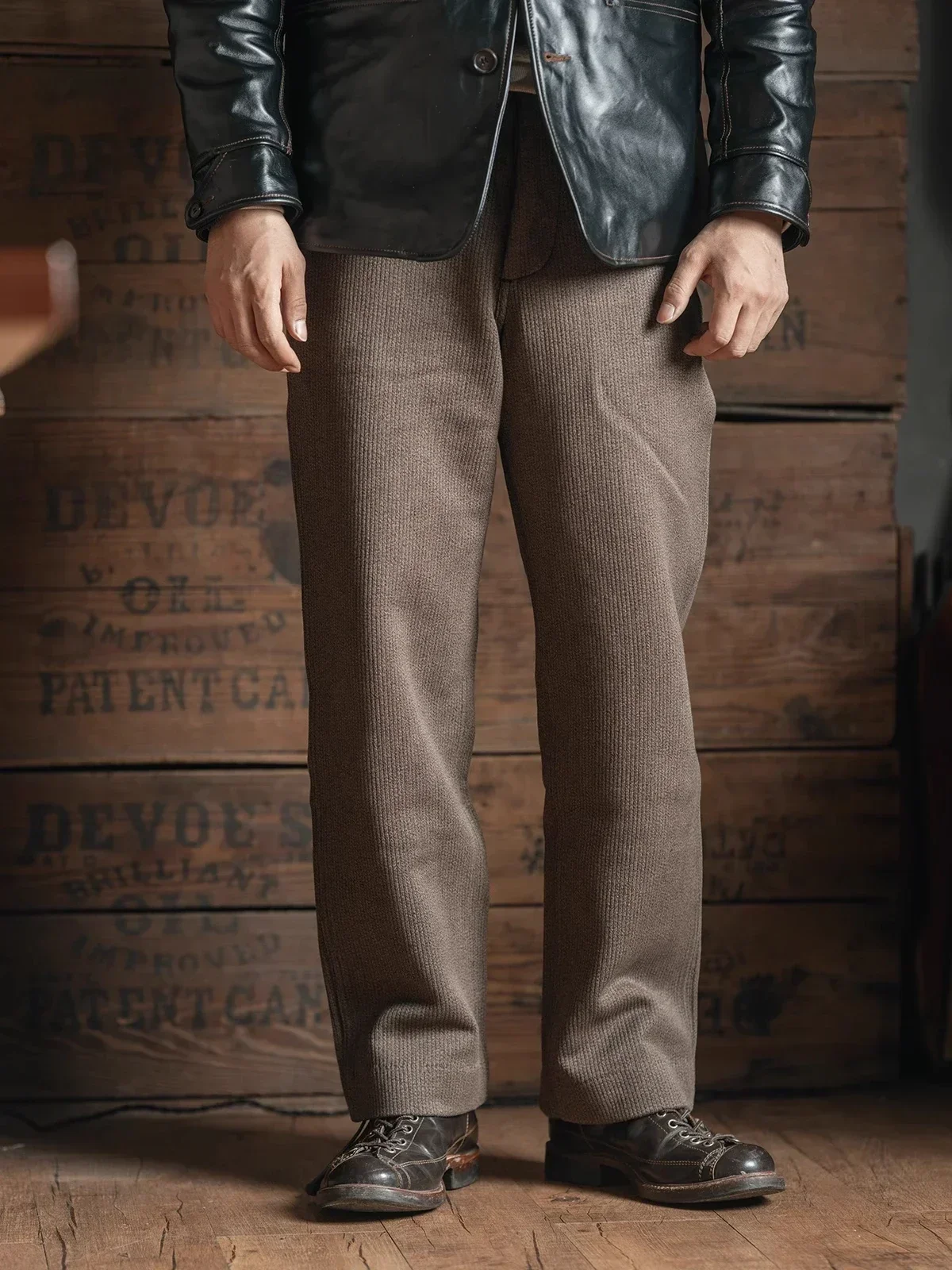 2025 Bronson Lot 929 Vintage Pique Stripes Work Pants Salt & Pepper Winter Men's Casual Trouser
2025 Bronson Lot 929 Vintage Pique Stripes Work Pants Salt & Pepper Winter Men's Casual Trouser