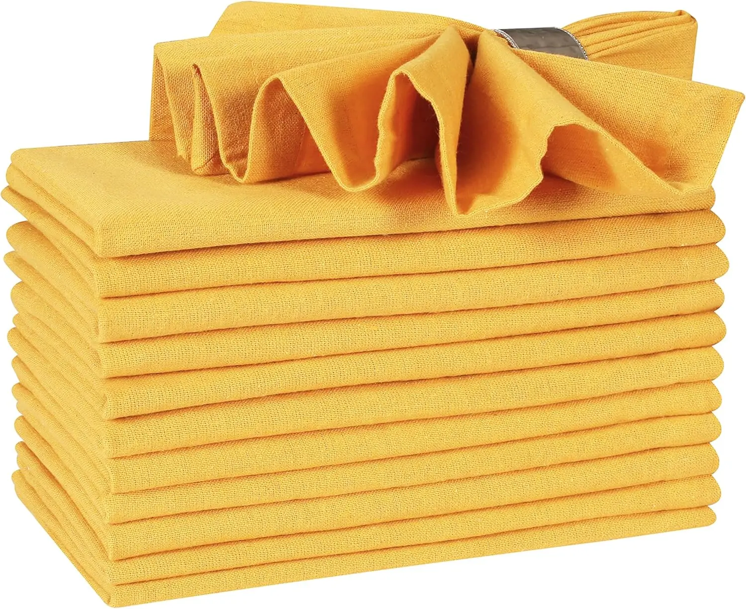 100% Cotton Dinner Napkins Set of 12, 18x18 Inch, Mustard Yellow, Reusable Fabric Napkins for Dining, Parties, Weddings
100% Cotton Dinner Napkins Set of 12, 18x18 Inch, Mustard Yellow, Reusable Fabric Napkins for Dining, Parties, Weddings