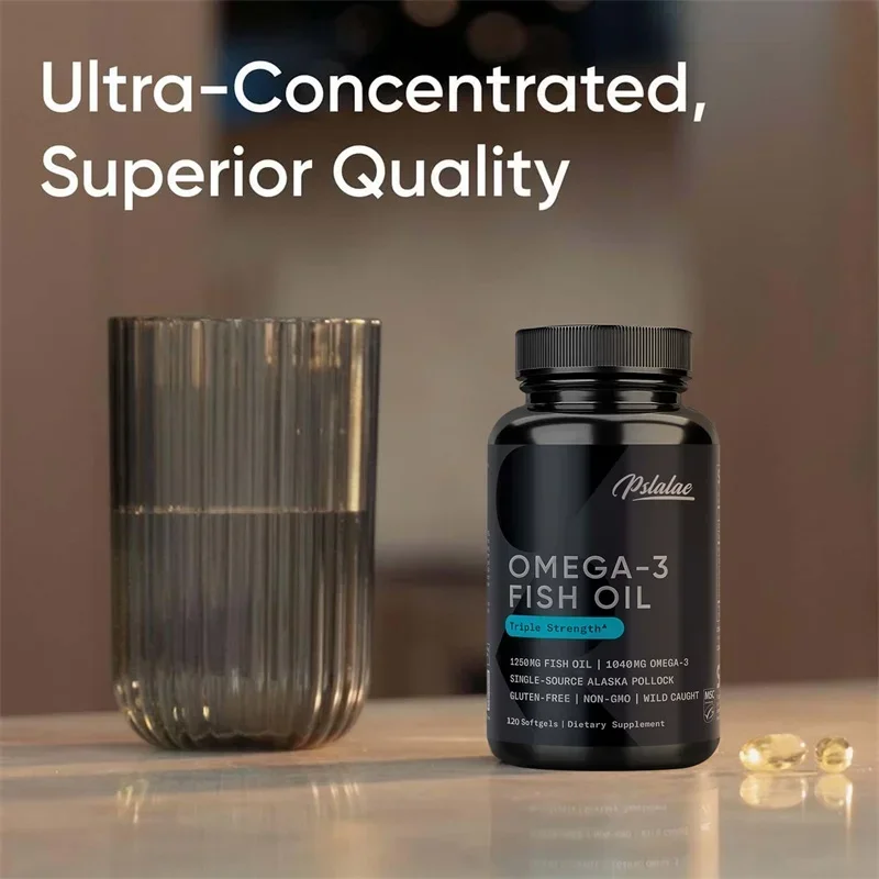 Omega 3 Fish Oil Capsules Supplement Rich Anti-aging Skin Eyes Heart Brain Health Support Immune System Supplement
Omega 3 Fish Oil Capsules Supplement Rich Anti-aging Skin Eyes Heart Brain Health Support Immune System Supplement