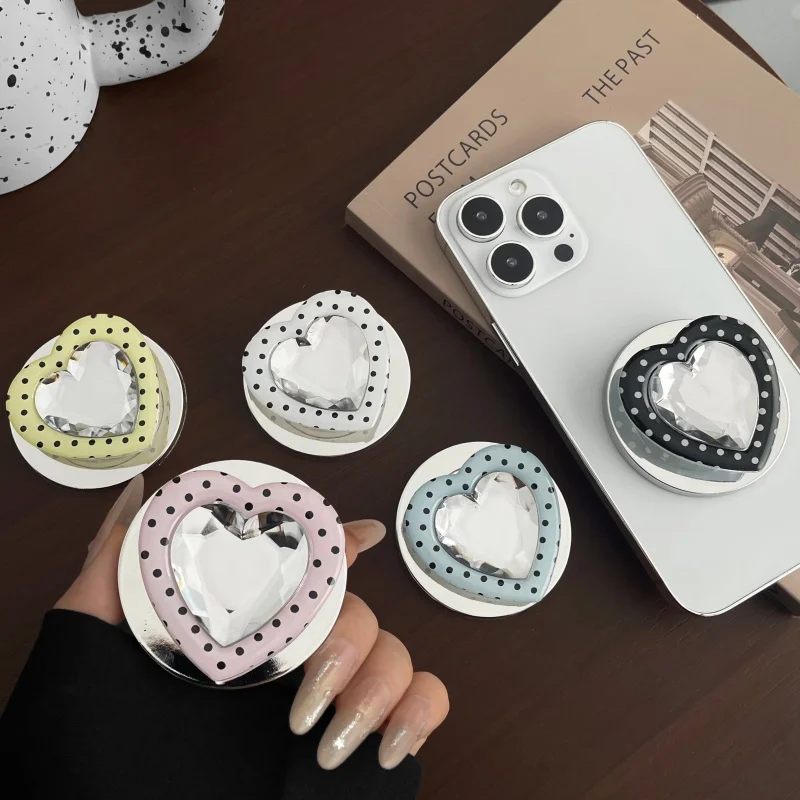 Korean Polka Dots Heart-shape For Magnetic Griptok Holder Phone Finger Ring Stand Support For Magsafe For iPhone 17 Bracket
Korean Polka Dots Heart-shape For Magnetic Griptok Holder Phone Finger Ring Stand Support For Magsafe For iPhone 17 Bracket
