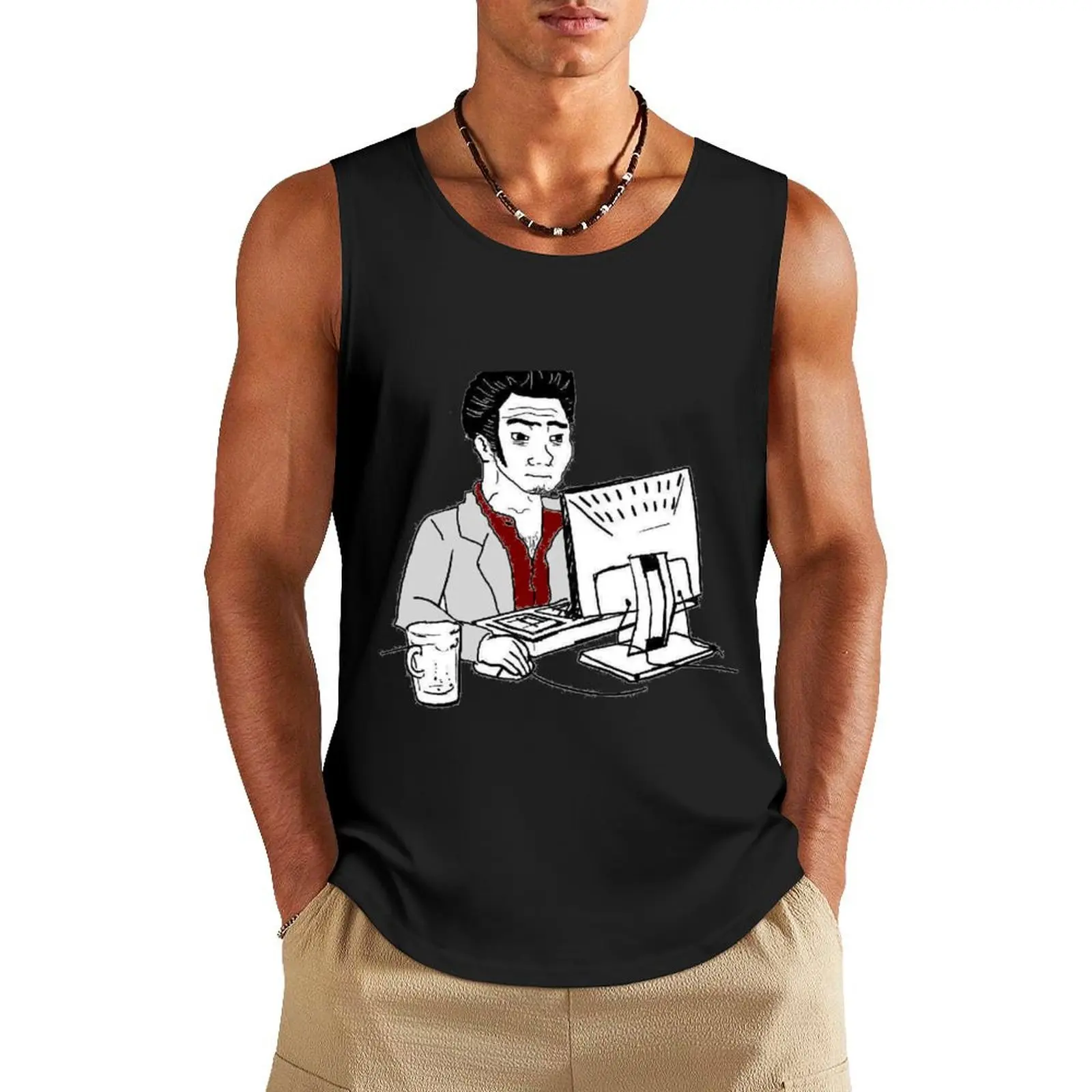 Computer Kiryu Tank Top sleeveless vests mens designer clothes bodybuilding t shirt Men's sleeveless t-shirt
Computer Kiryu Tank Top sleeveless vests mens designer clothes bodybuilding t shirt Men's sleeveless t-shirt